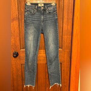 PAIGE Women's Midnight Blue ankle length jeans